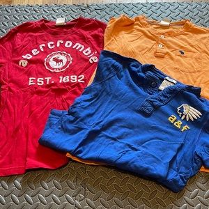 Short sleeve boys Abercrombie shirts